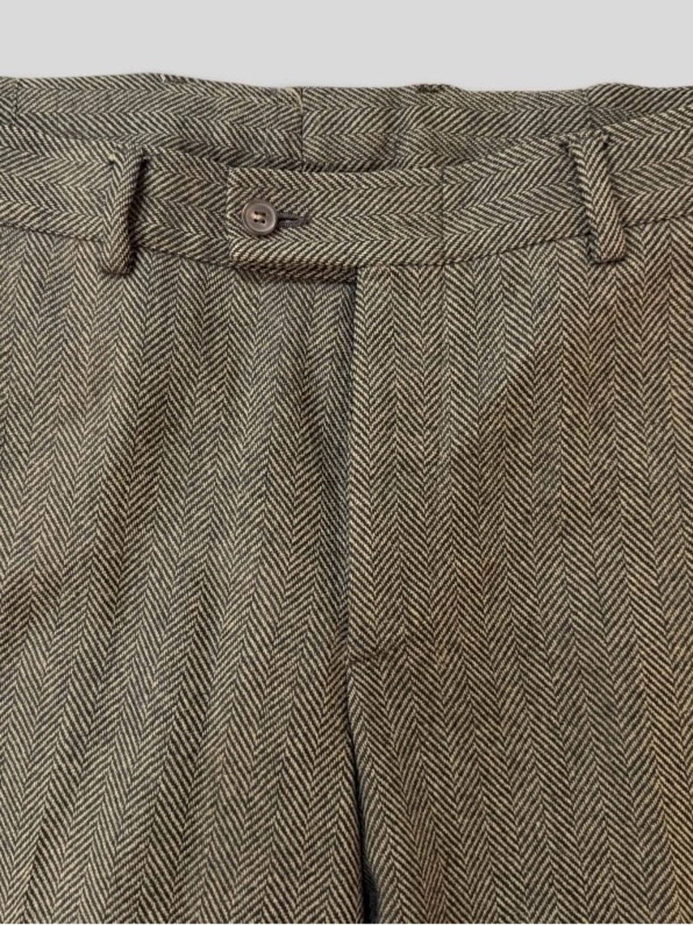 Authentic Gucci Men’s Heavy Wool Herringbone Straight Leg Trousers 36 x 31! - Picture 4 of 9